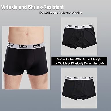 Nuofengkudu 6 stuks sportondergoed voor heren, boxershorts, gulp, open onderbroek voor mannen, ademend, comfortabel, stretch, elastische tailleband, basic polyester, functioneel tieners jogger