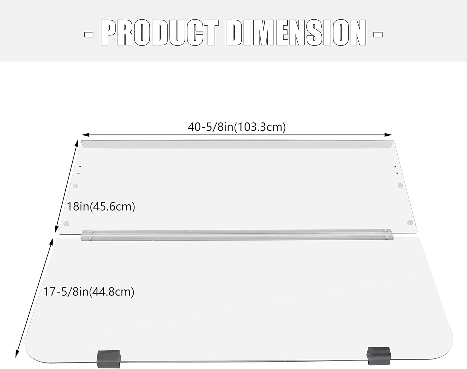 ECOTRIC Clear Windshield Compatible with 1995-2003 Yamaha G14 G16 G19 Gas and Electric Golf Cart Fold Down Windshield