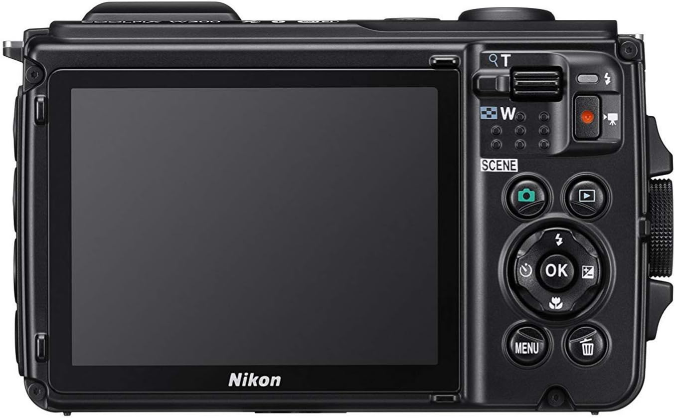 Nikon W300 Waterproof Underwater Digital Camera with TFT LCD, 3", Orange (26524)