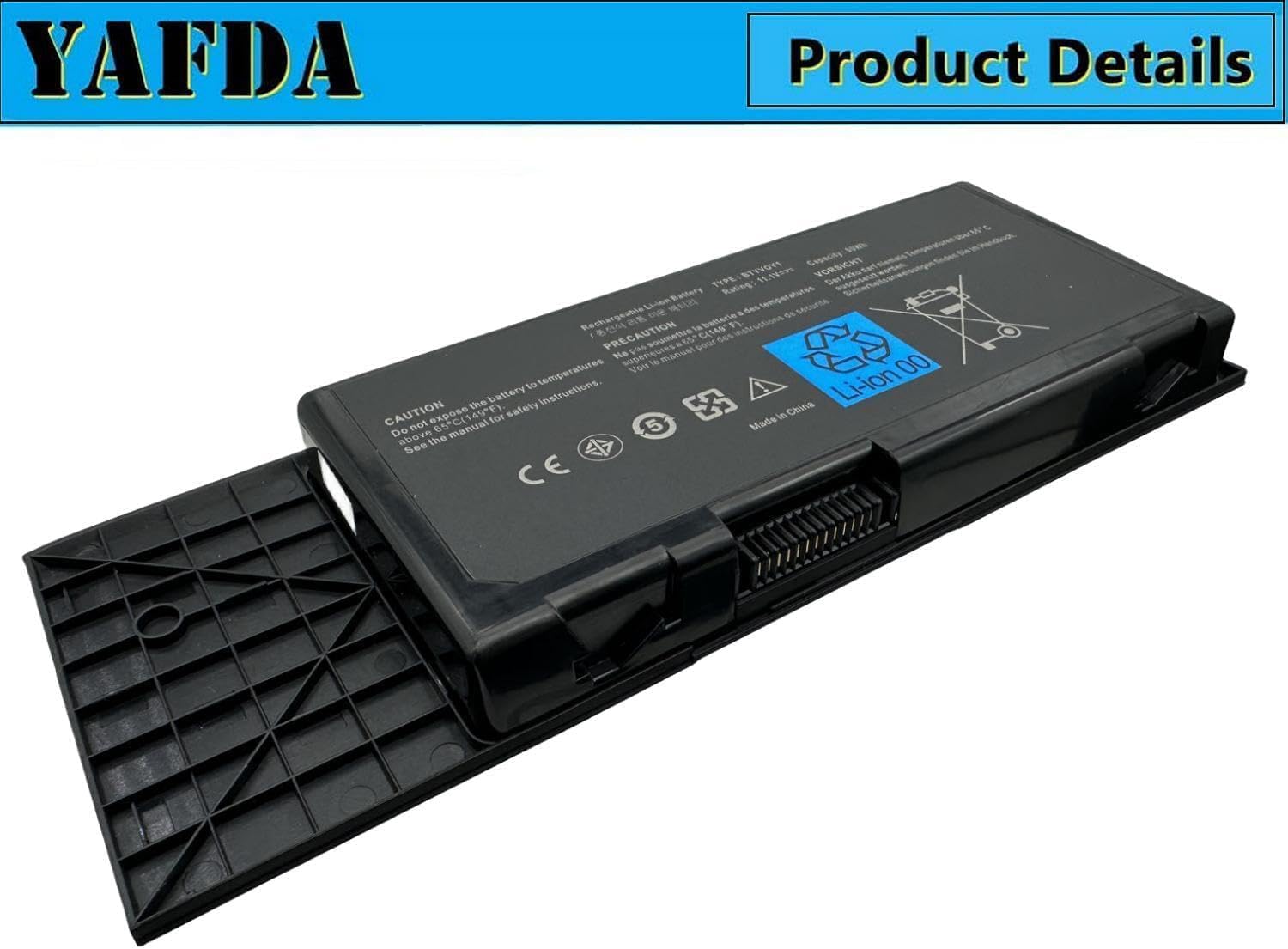 BTYV0Y1 Laptop Battery Replacement for DELL Alienware M17x R3 R4 Series Notebook 0C0C5M 05WP5W CN-07XC9N 318-0397 451-11817 BTYV0Y1 BTYVOY1 7XC9N C0C5M 5WP5W