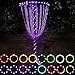 Waybelive LED Disc Golf Lights, Remote Control Disc Golf Rim Light for Disc Golf Basket, C Battery Box, 16 Color Change by Yourself, Waterproof, Super Bright to Play at Night