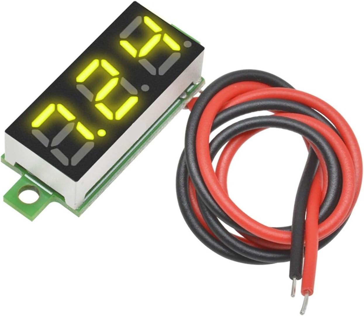 1PCS 0.28 inch LED DC Digital Voltmeter 2 Wire(Yellow)