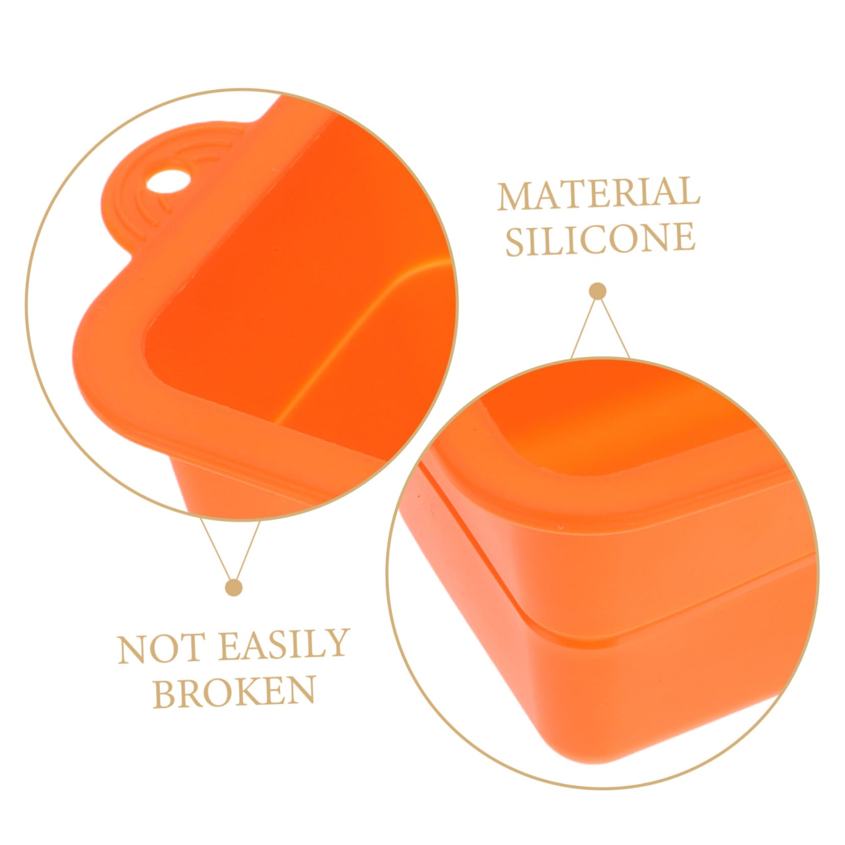 FUNOMOCYA Silicone Grease Cup Liner Set Leakproof Camping Accessory for Drip Pan Easy to Clean