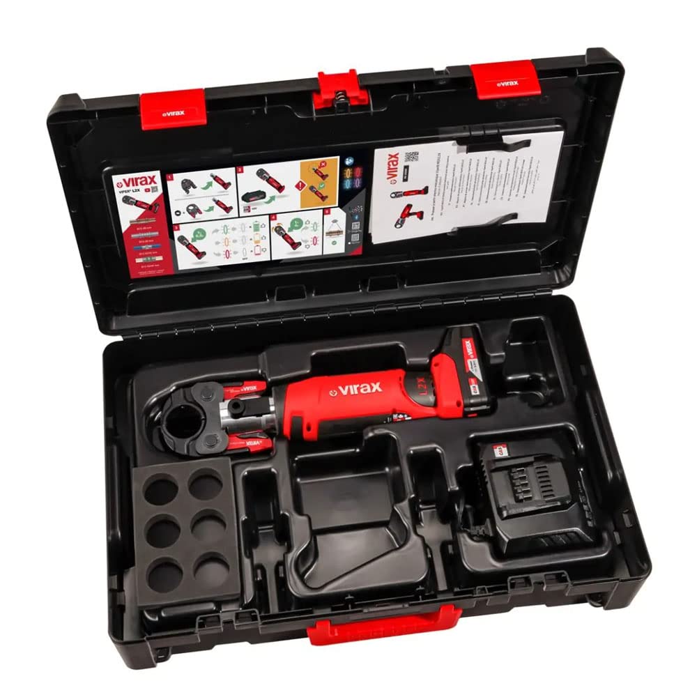 Presse à sertir électro-mécanique Viper L2X + 2 batteries + pince mére | 253571 - Virax