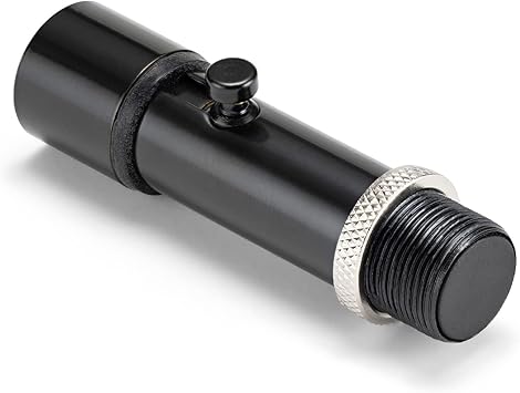 On-Stage QK-2B Quik-Release Mic Adapter For Quick, Easy Microphone Interchange, Screwless Mount with Push-Button Release and Click-Together Connection, 5/8"-27 Threading, Shock Absorbent, Black.
