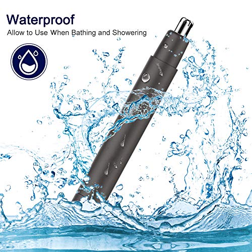Kordain Ear And Nose Hair Trimmer Clipper, Professional Painless Eyebrow Hair Trimmer For Men Women, Electric Waterproof Facial Hair Remover Epilator Shaver With Dual Edge Blades For Easy Cleansing #TOP3