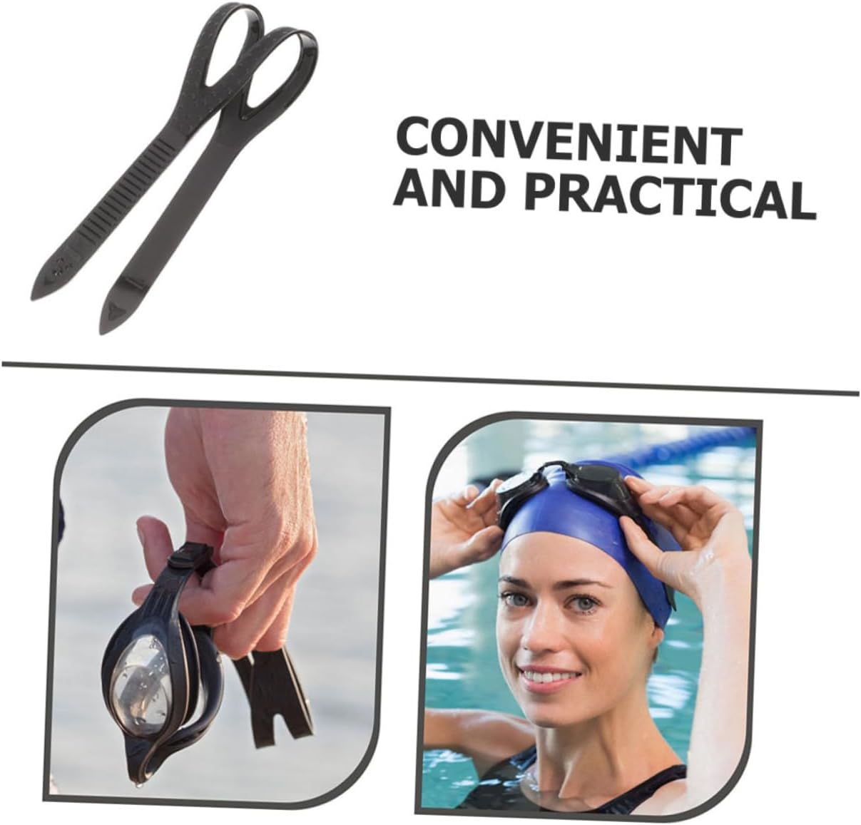 BESPORTBLE 5pcs Adjustable Silicone Straps for Swim and Diving Masks Replacement Goggle Bands User-friendly Design for Swimming Diving and Snorkeling Activities