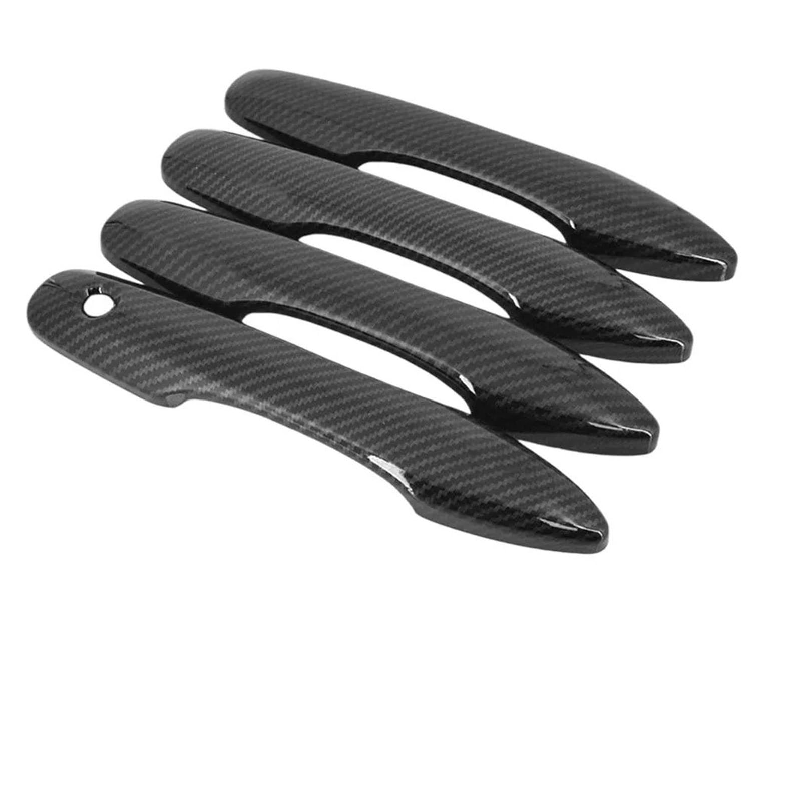 Punxdda Car Exterior Door Handle for Toyota for Corolla 2019-2022 Carbon Fiber Cars Accessories Exterior Styling Car Decoration Door Bowl IHandle Cover(Single Keyhole)