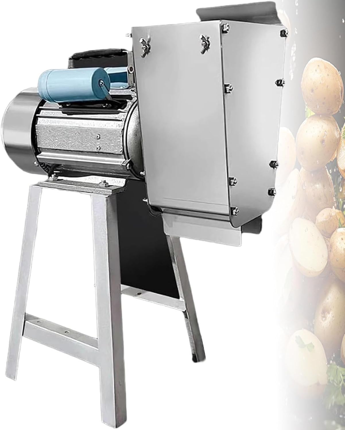 1100w Commercial Potato Ricer - Stainless Steel Potato Masher Grinding Shaft And Gear, Output And Time-Saving, For Garlic, Tomatoes, Smooth Delicate