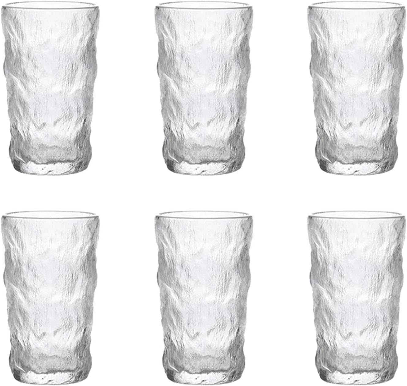Beer Cup Beer Glasses Glass Tankards Beer Mug Set of 6 Great for Party's Suitable for Bars Nightclubs KTV 12 Ounce Beer Stein
