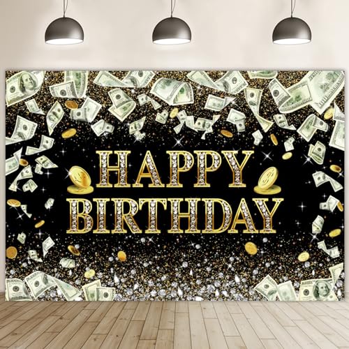 Décoration anniversaire thème argent pour photobooth réussi en noir et or