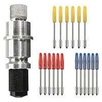 Vista 1 de CB09 Graphtec Base con 18 cuchillas de corte (30/45/60 grados) para Silhouette Cameo 1 2 3/Portrait/Curio/Graphtec 6000/CE 5000-60 Plotter