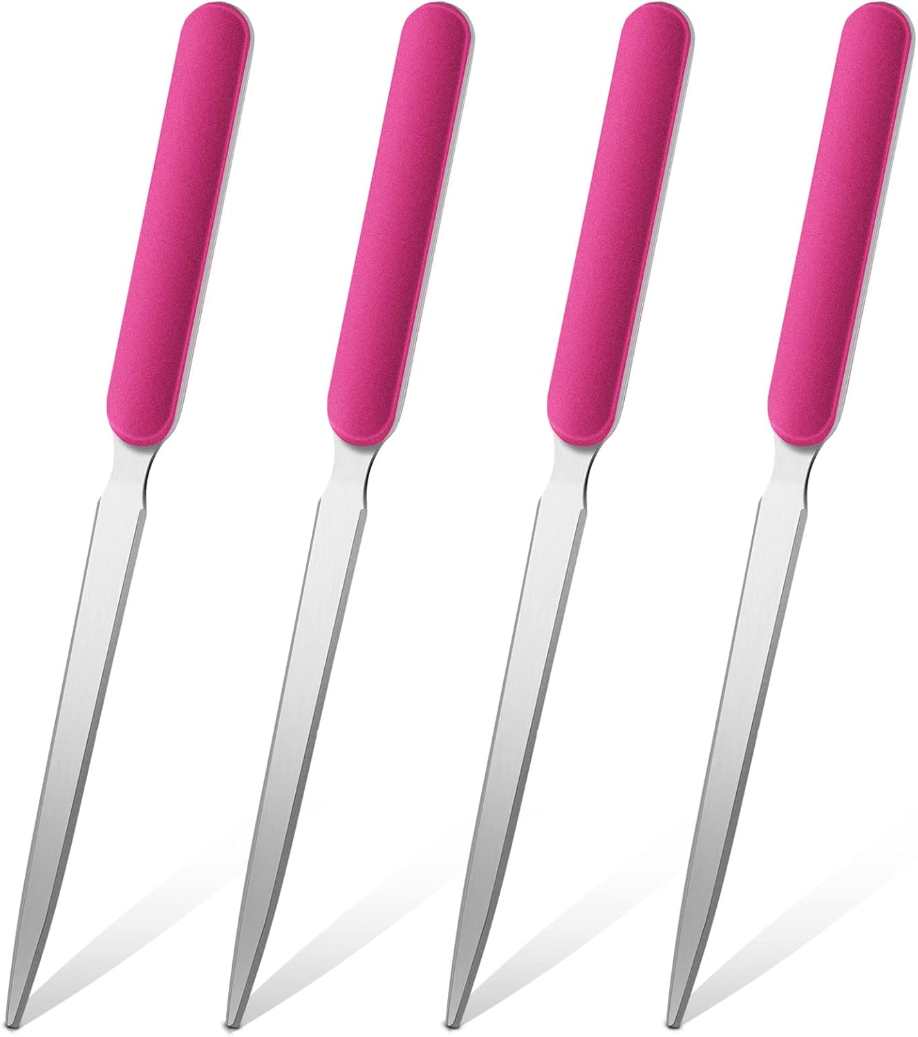 Chuangdi 4 Pieces Letter Opener Knife Stainless Steel Envelope Openers Lightweight