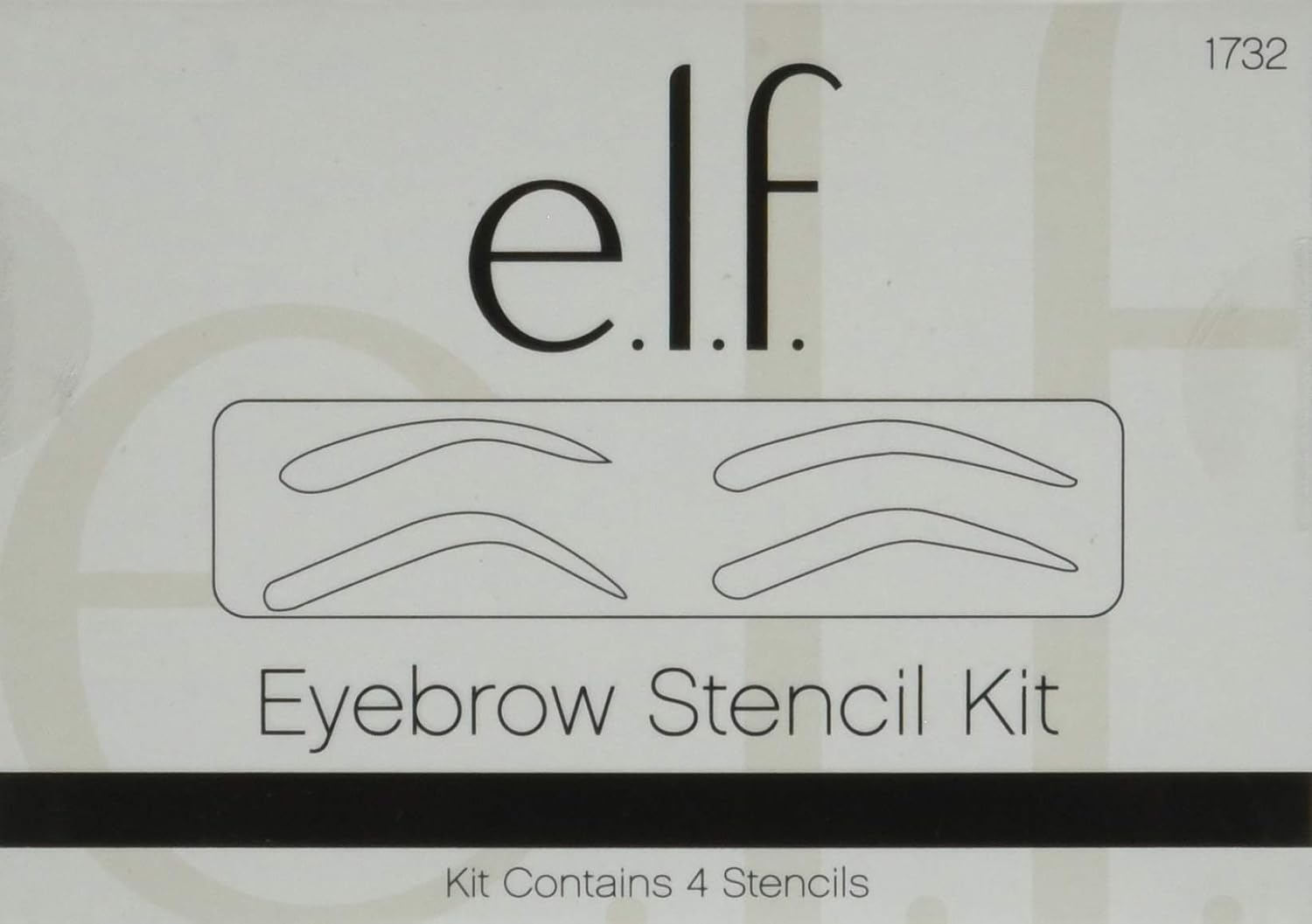 e.l.f. Cosmetics Eyebrow Stencil Kit for Perfectly Shaped Brows, Contains 4 Reusable Stencils