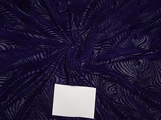 Tela de microterciopelo de viscosa en relieve, color morado, 112 cm de ancho