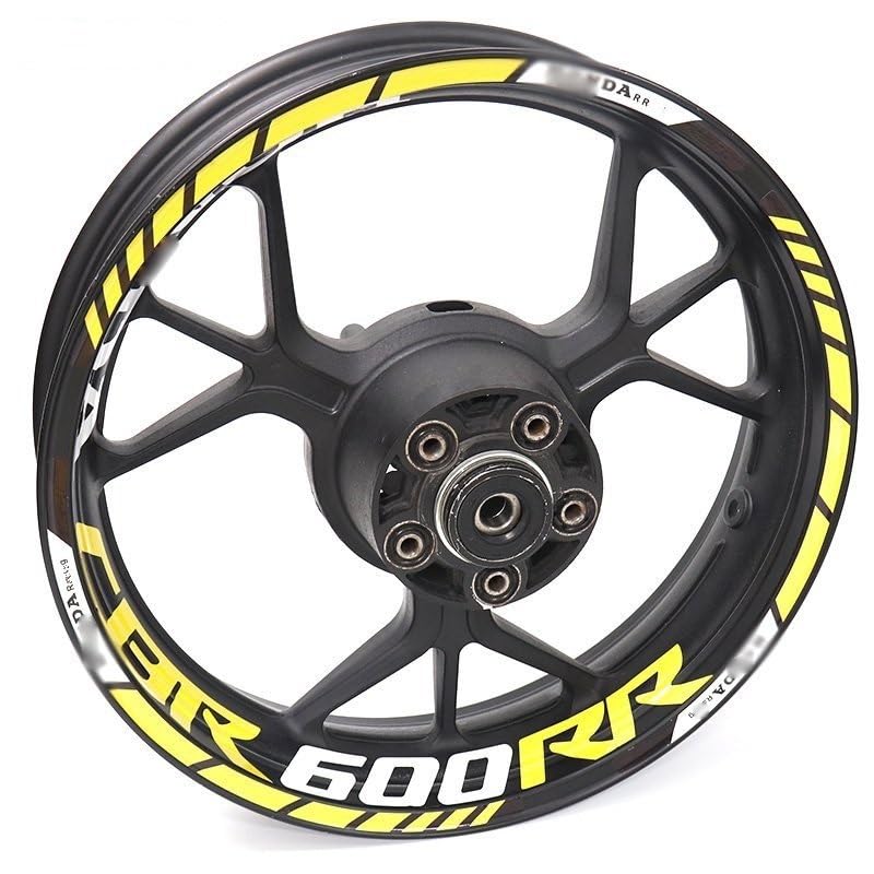 Autocollant de jante de roue CBR600RR pour masquer rayures et rajeunir la moto