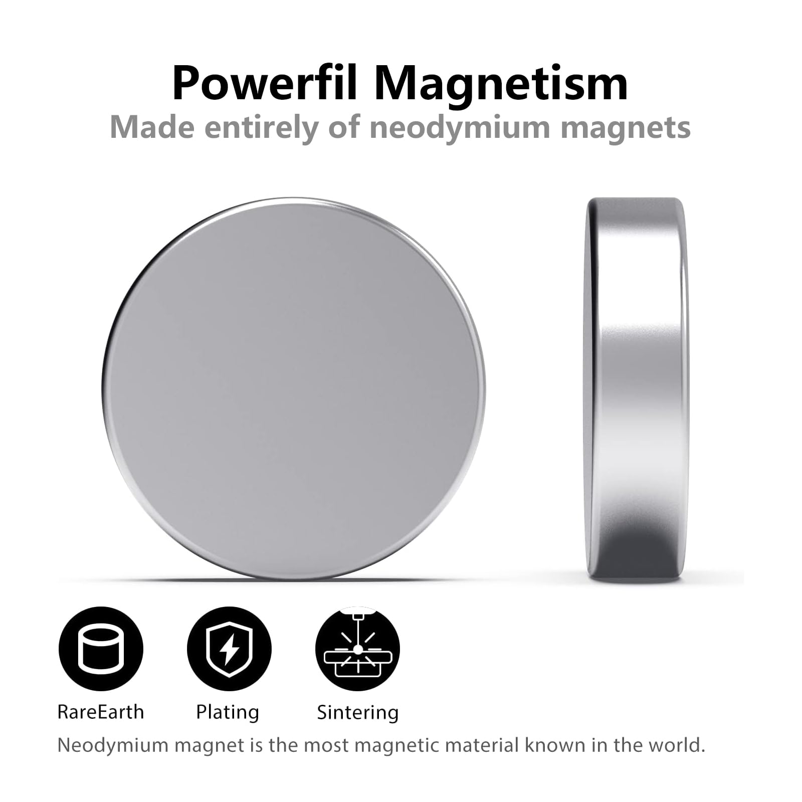 100 Magneti Neodimio 6x2mm - Potenti Calamite Tonde Per Frigorifero, Lavagna, Fai Da Te - Foto 10