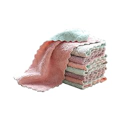 Reusable Dish Towels Microfiber Cleaning Dishcloths Dish Cloths Towels Dish and for Dishes Washing Kitchen Dining Bar Microfiber
