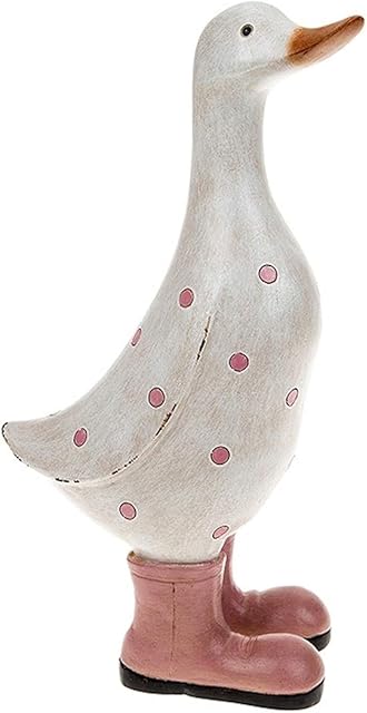 David's Polka Dot Duck Large Pink Ornament