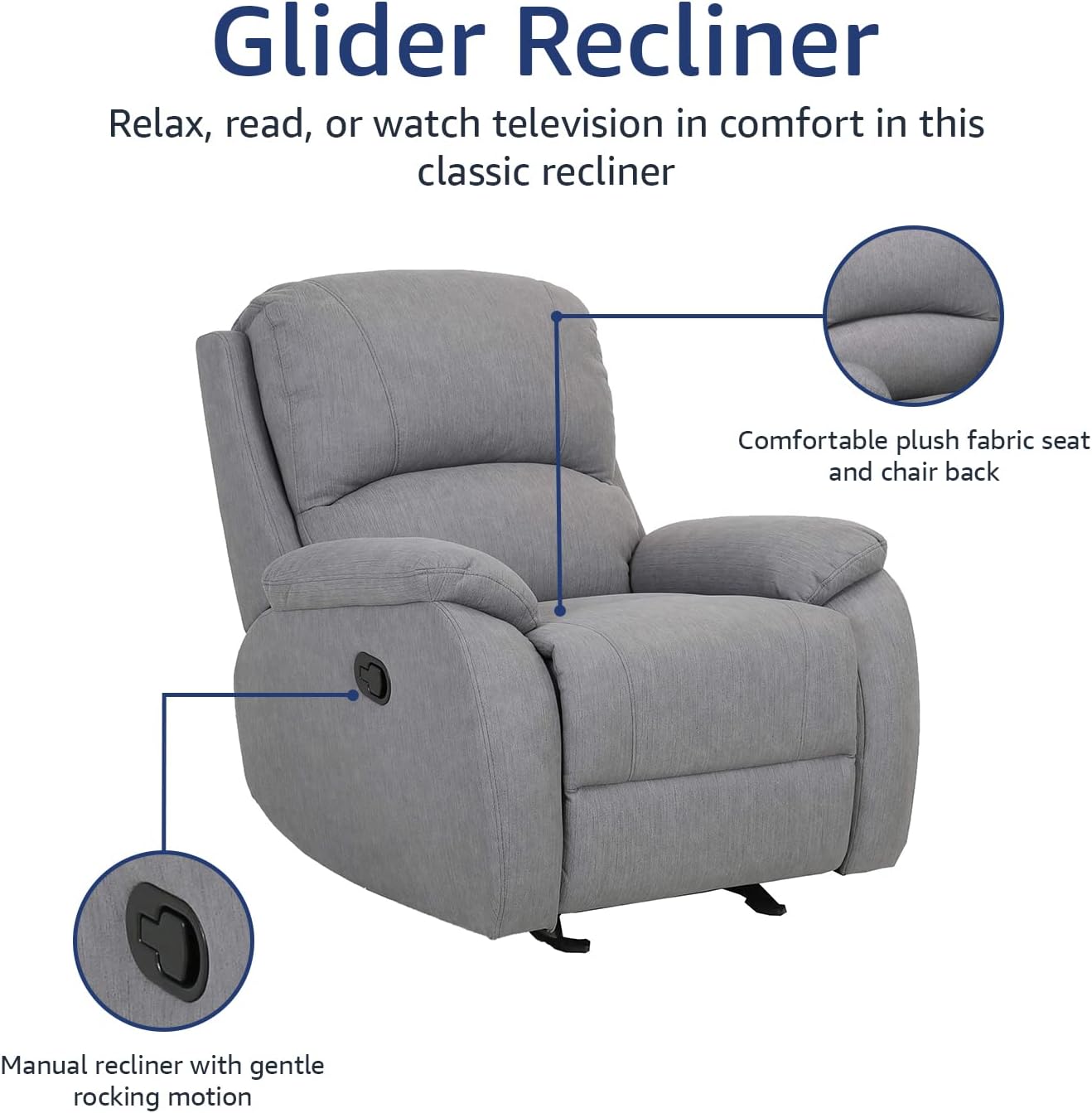 Oakesdale Contemporary Glider Recliner 