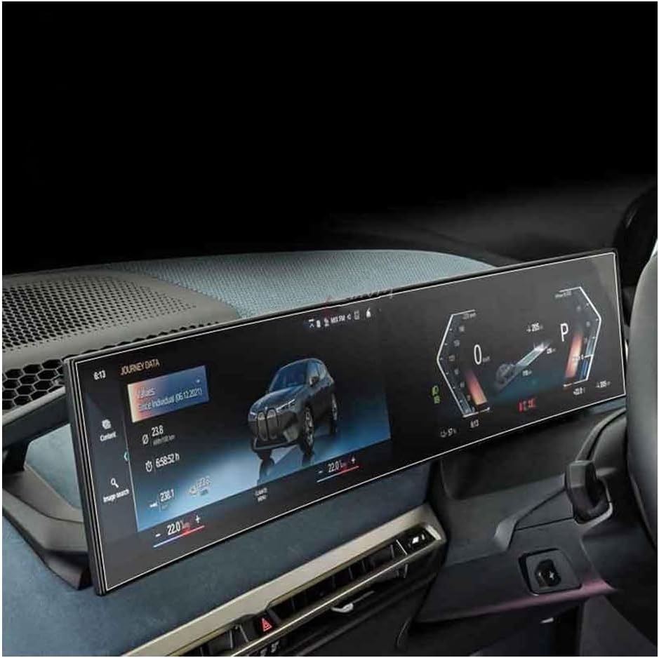 Car Screen Protector for I3 I4 IX 2022 2023, Car Radio Stereo Tempered Glass GPS Foils High Definition Protective Film No Glare Fingerprints Scratch