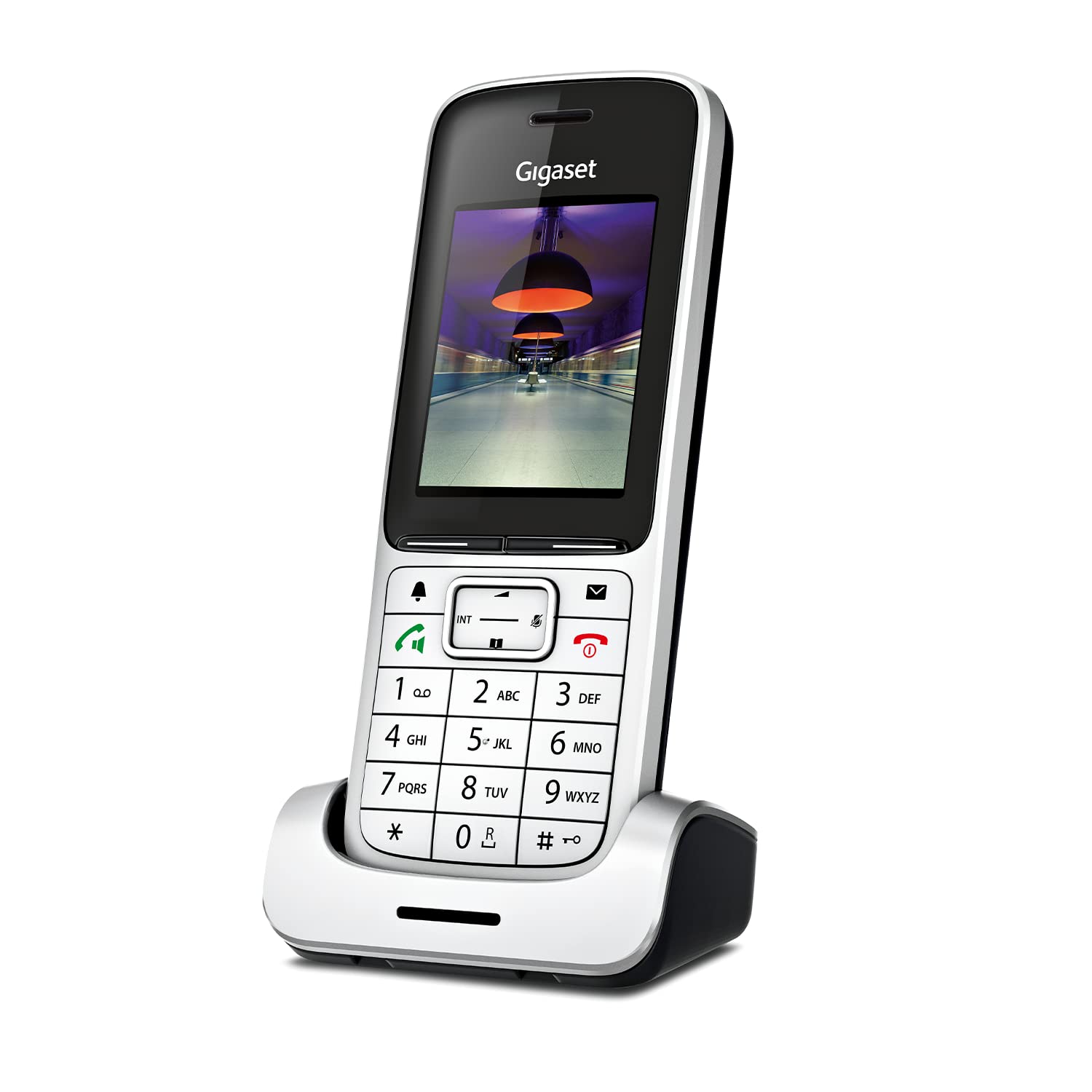 Gigaset SL450HX - DECT-Mobilteil mit Ladeschale - hochwertiges Schnurloses Telefon für Router und DECT-Basis - Bluetooth 2,0 - brillantes Farbdisplay - großes Adressbuch - EU-Version, silber