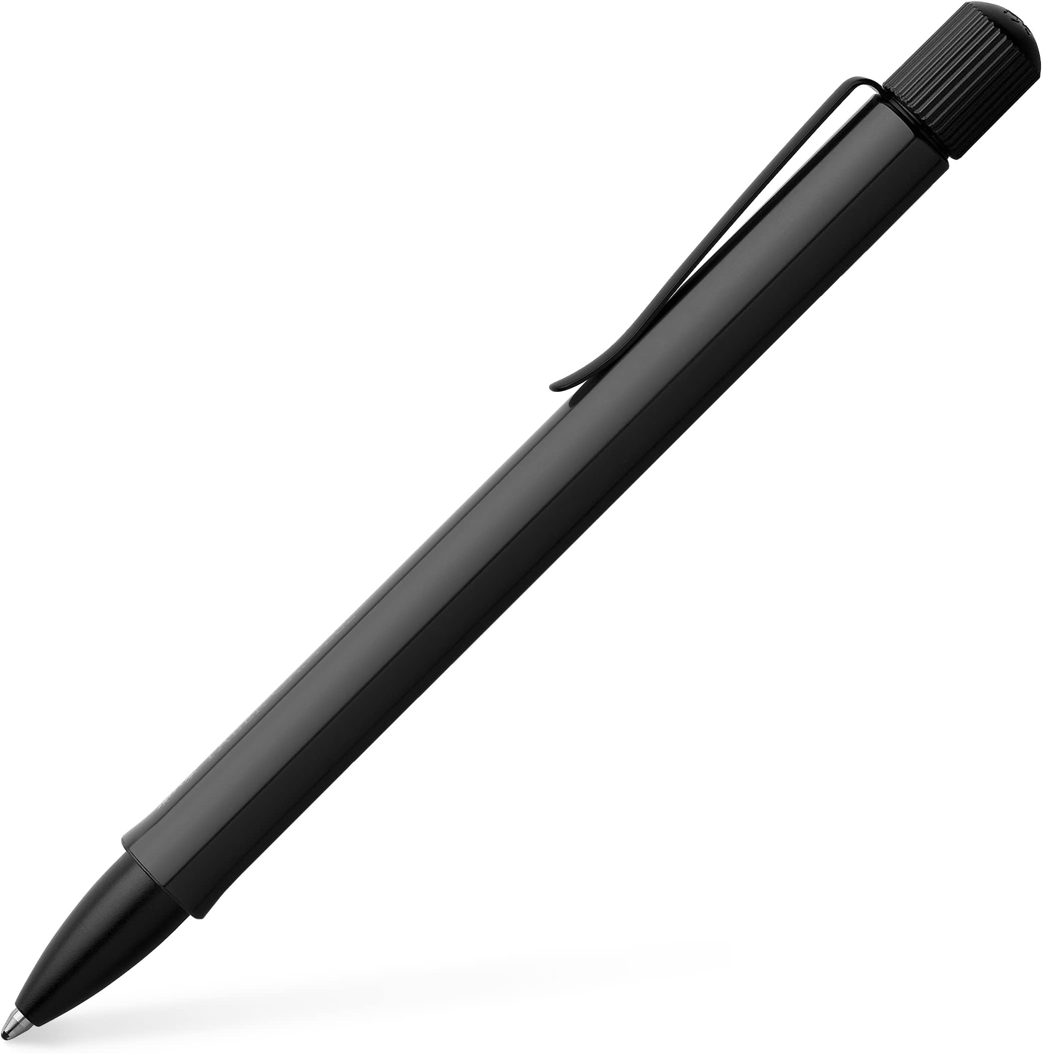FaberCastell Grip Plus Ballpoint Pen Metallic Black