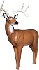 Real Wild 3D Big Buck Archery Target with Replaceable Midsection Core