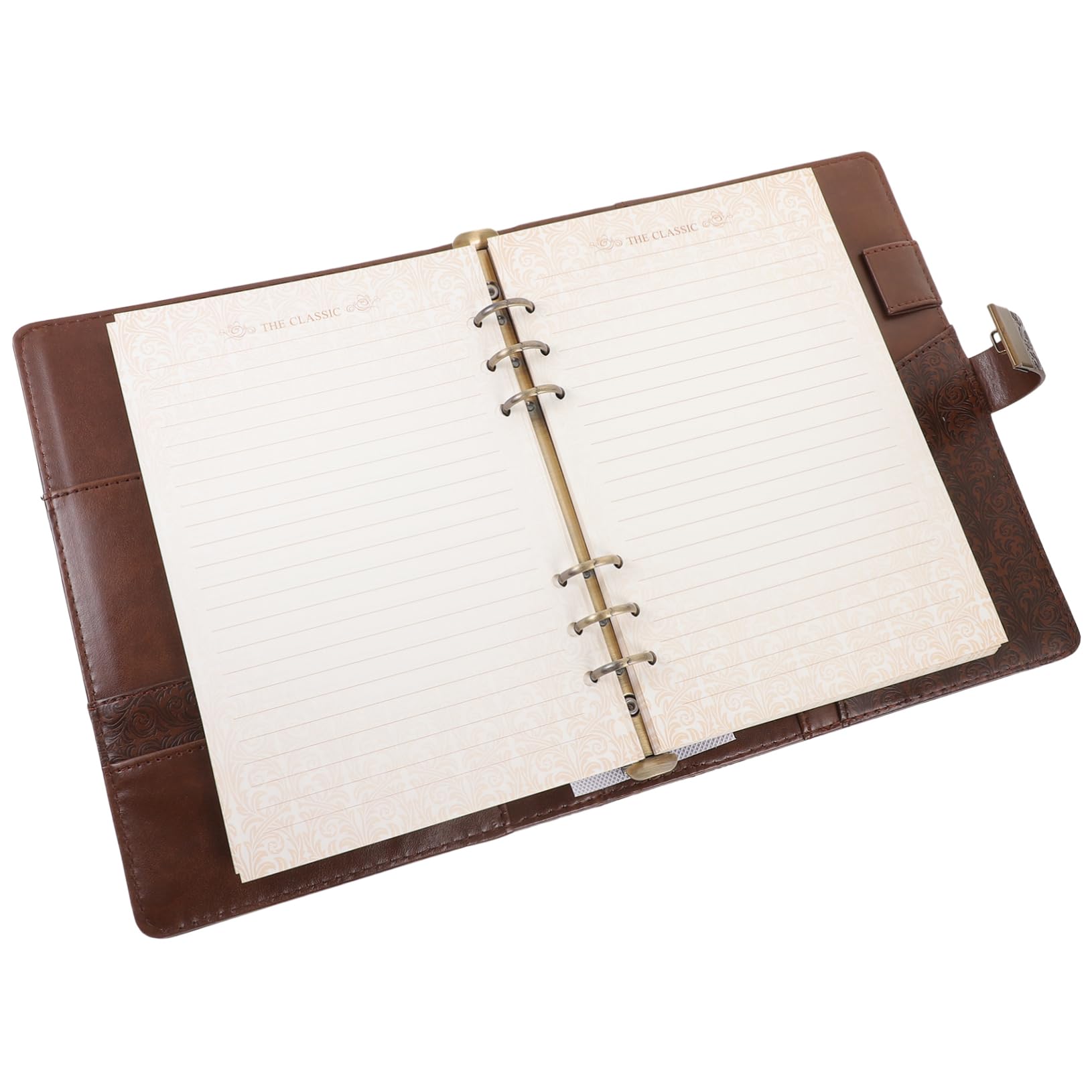 Taccuino Lucchetto Vintage in Pu Formato A5 Marrone | Copertina Resistente All'usura, Carta Interna per Scuola e Ufficio, Stile Retrò per Insegnanti e Studenti