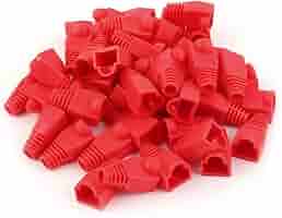 Link LKPL8G8 Confezione 100 COPRICONNETTORI 8MM Per Plug RJ45 8 Poli Cavo Cat 5E-6-7 Grigio