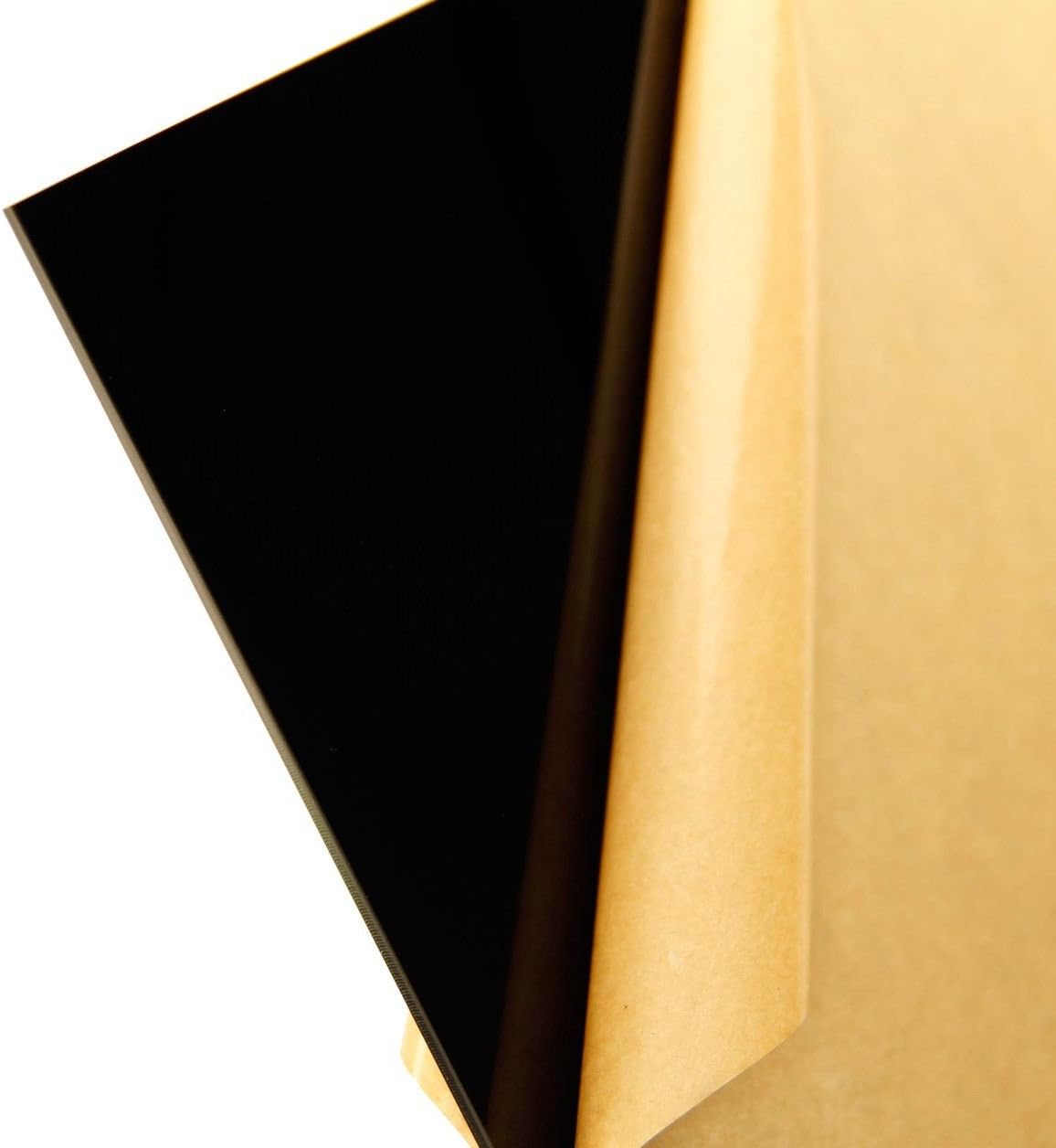 Black Acrylic Plexiglas Sheet 8" X 12"- 1/8" Thick- Pack of 2