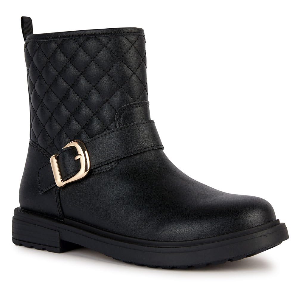 Geox Girls' J Eclair GirlAnkle Boot, black, 11 UK
