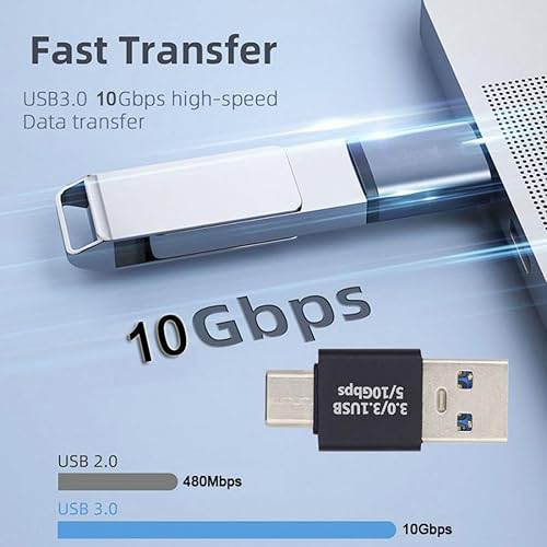 Vista 45 de chenyang USB 3.0/3.1 Conector USB C a USB 3.0 Datos 10Gbps Adaptador de carga 180 grados en forma de U en ángulo hacia abajo