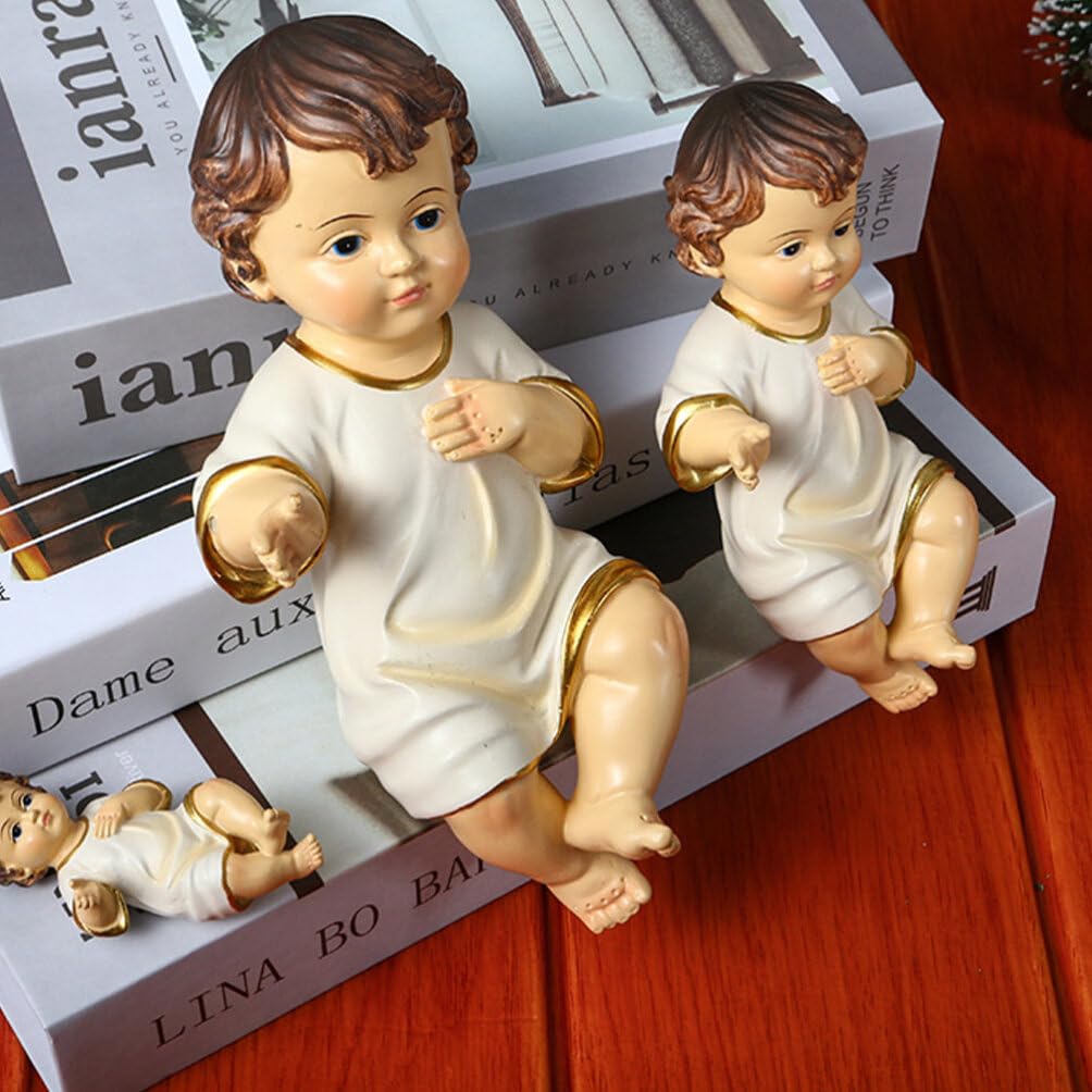 Abaodam 1pc Saint Figurine Resin Craft Jesus Ornament for Home Decor Religious Ornament for Church Office and Giving - Image 4