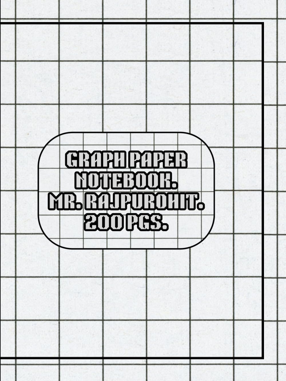 Carnet de notes grid paper portable avec couverture souple pour croquis précis