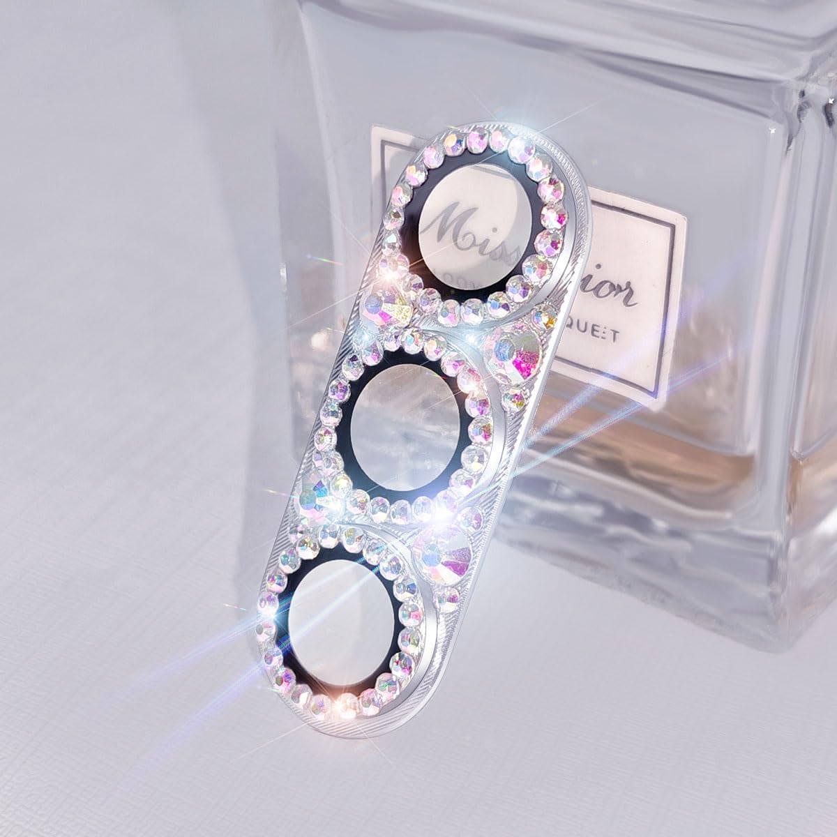 Bling Diamond Camera Lens Protector Compatible with Samsung Galaxy S26 Ultra, Metal Glitter Gem Camera Cover，9H Tempered Glass lens full Screen Sparkle Rhinestone Protector
