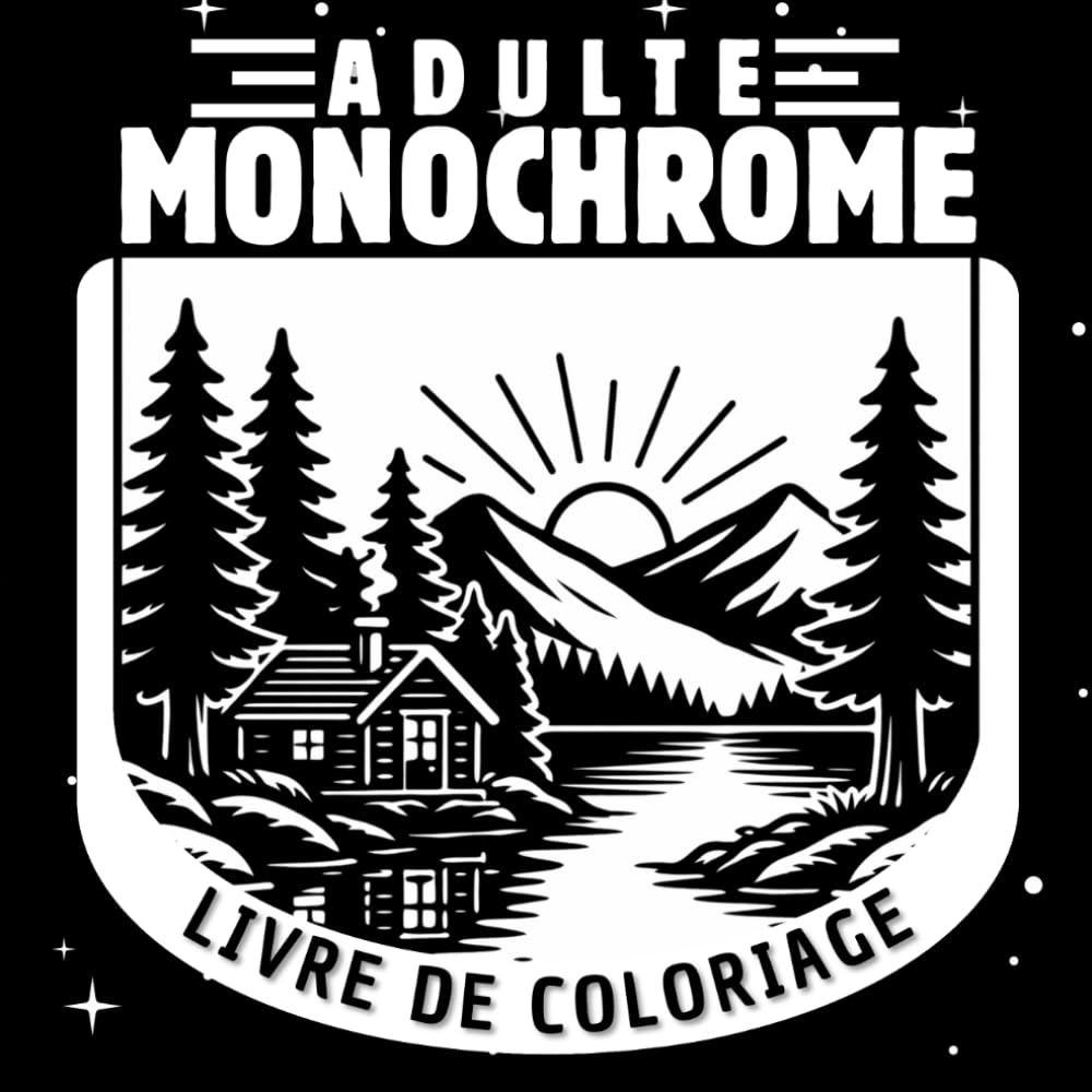 livre de coloriage monochrome adulte: Des scènes cosy et adorables pour se détendre et s'amuser à colorier en une seule couleur