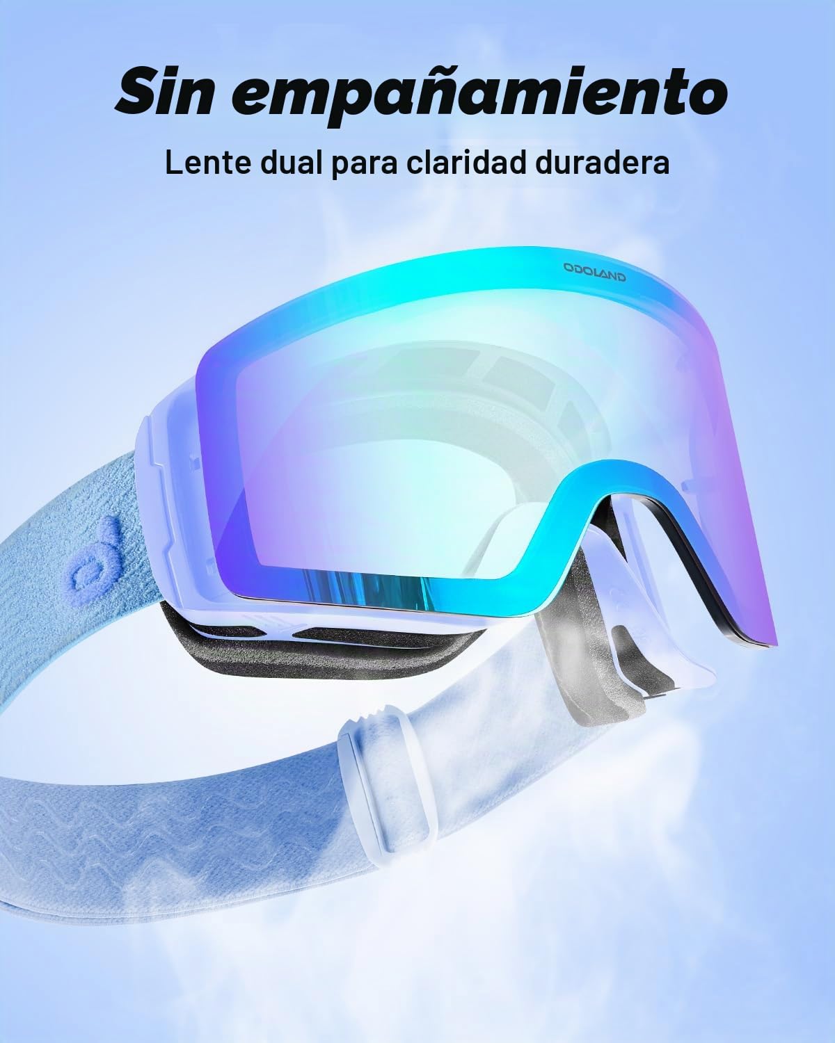 Odoland Gafas de Esquí Fotocromáticas para Días Soleados y Nublados Antiempañamiento Protección UV Gafas de Snowboard para Hombres Mujeres Adultos Jóvenes Esquí Snowboard