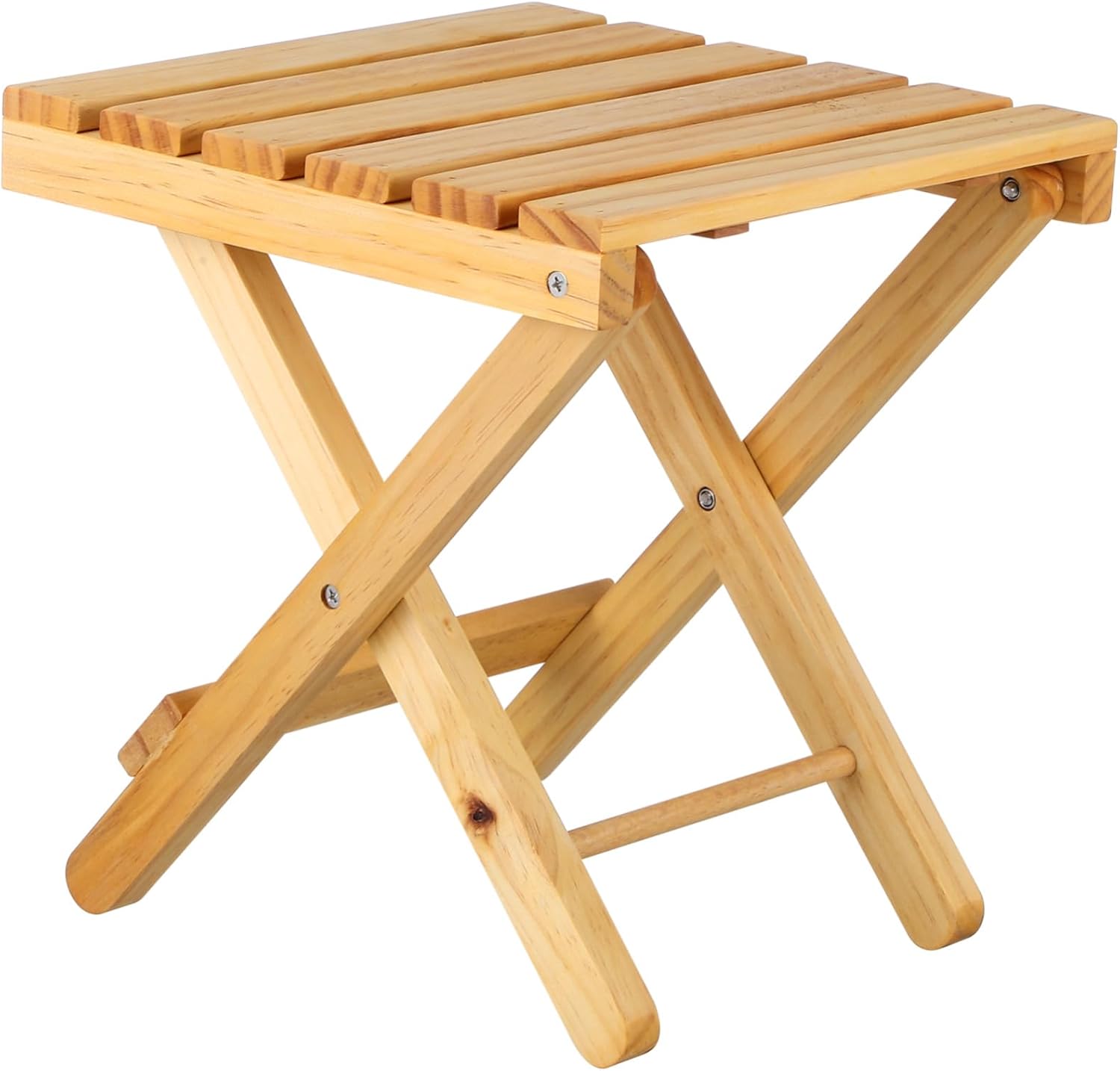 Cabilock Wooden Folding Table for Outdoor Use Portable Small Picnic Table and Plant Stand Lightweight Garden Side for Succulents and Indoor Display