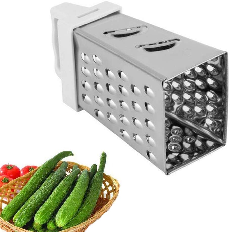 Vegetable Slicer Cheese Grater, 4 Sided Stainless Steel Box for Kitchen, Multifunctional Potato Slicer Tool for Fruit Vegetable Cheese, Ergonomic Handheld for Home Cooking image 5