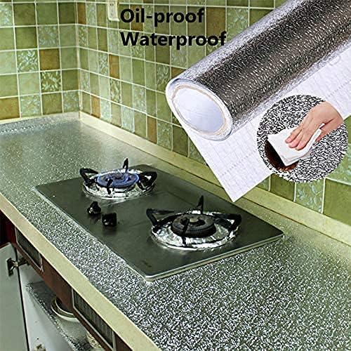 Image of D-fix Marble Peel and Stick Wallpaper for Home Decor, Waterproof Self-Adhesive Wall Stickers for Kitchen, Bathroom, Living Room - Wall Paper (60X200 CM (Silver)