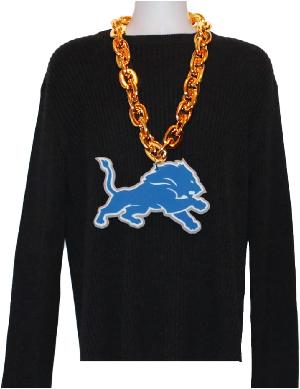 Aminco Detroit Lions NFL Fan Chain, Gold