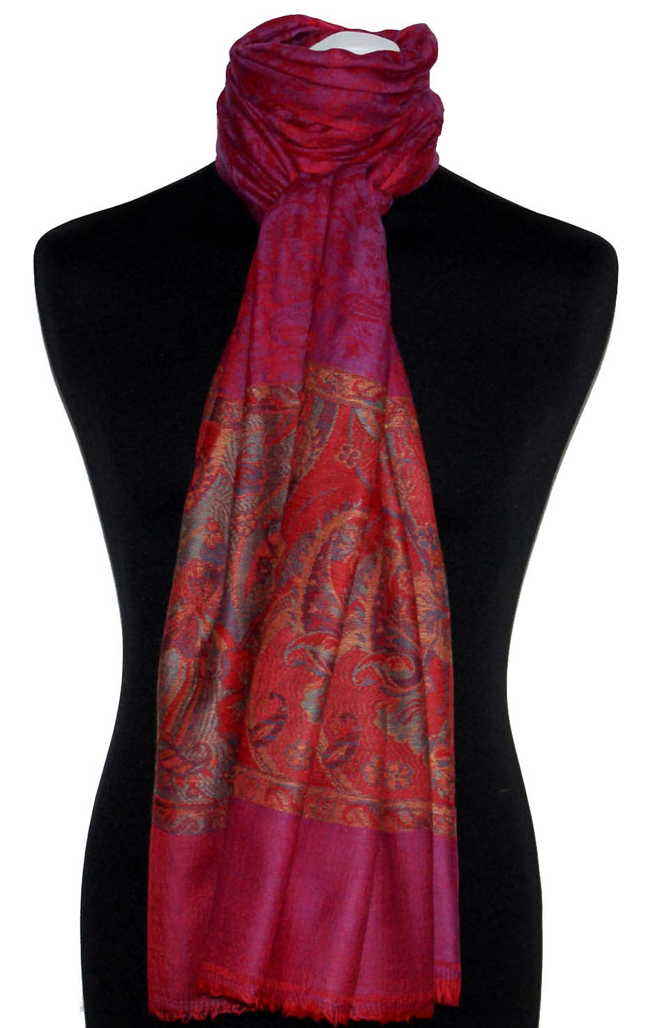 Lorenzo Cana Pashmina Schal Schaltuch 100% Kaschmir Kaschmirschal Kaschmirtuch Damenschal gewebt mehrfarbig