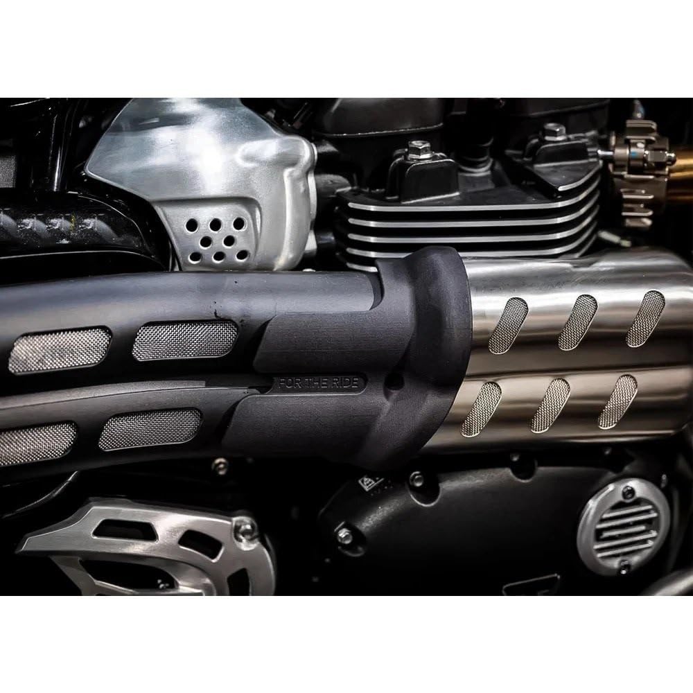 Misura per SCRAMBLER 1200 XC/XE Dispositivo antiscottatura Kit scudo termico Protezione tubo di scarico moto Copertura Copri scarico moto