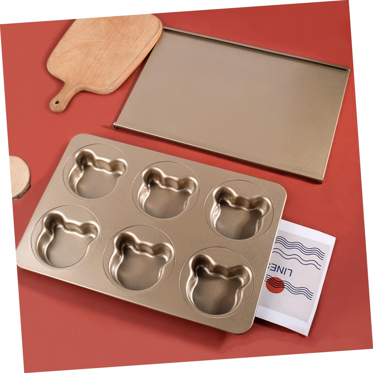 Moule à Pâtisserie en Acier au Carbone, Forme Ours, 1 Set