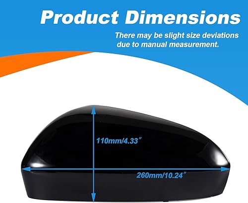 Miniatura 6 de Cubierta protectora para espejo retrovisor de puerta para espejos exteriores para Ford Fusion 2013-2018 (solo para versión norteamericana)