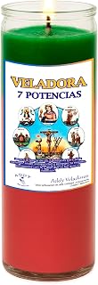 7 African Powers Spiritual Candle – Veladora de 7 Potencias – 7-Day Devotional Candle for Protection, Strength, and Abundance – Handcrafted in Mexico