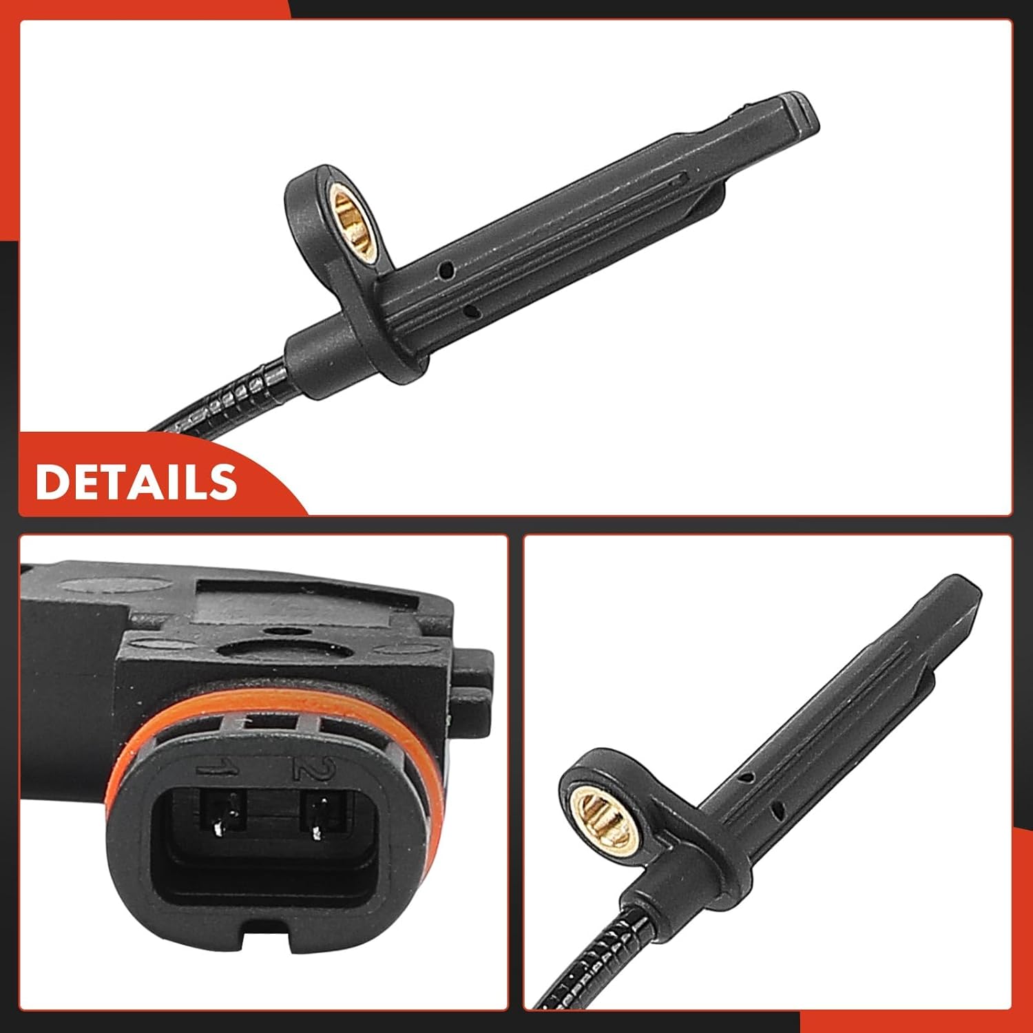 A-Premium 4PC-Set ABS Wheel Speed Sensor for Mercedes-Benz GLE300d, GLE350, GLE400, GLE550e, GLE63 AMG, GL350, GL450, GL550, GL63 AMG, GLS350d, 2012-2019 [4-Wheel ABS] - Front & Rear Side