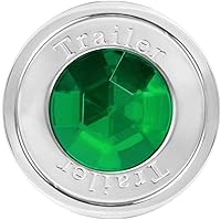 Vista 6 de GG Gran General 95830 Manija de aire de aluminio cromado con agujero de alfiler ámbar con tractor y joya ámbar