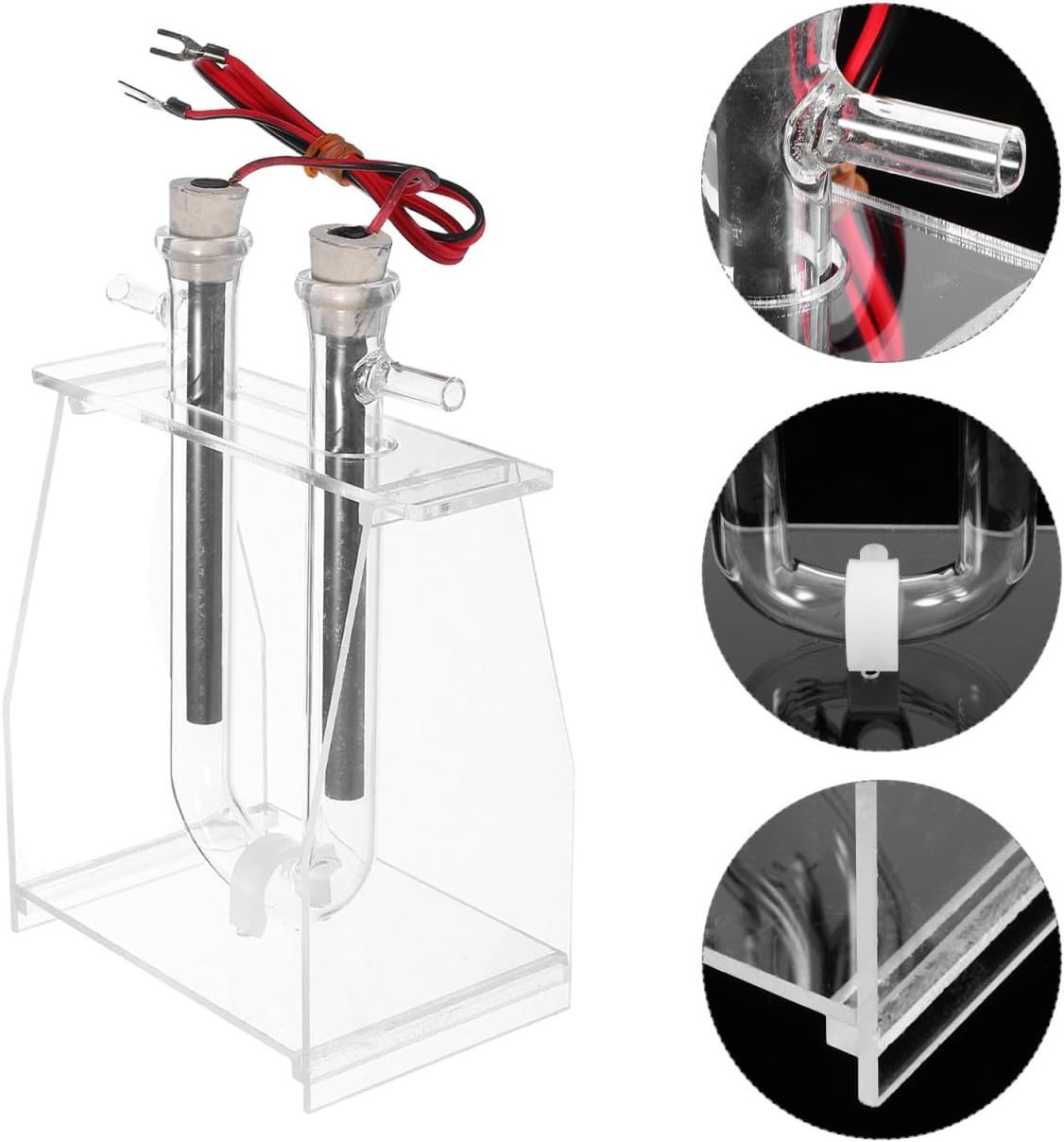 PRETYZOOM Electrolysis Kit Water Electrolysis Demonstration Scientific Apparatus Teaching Aid for Students and Teachers Educational Lab Experiment Equipment 6.49X4.52X2.75In